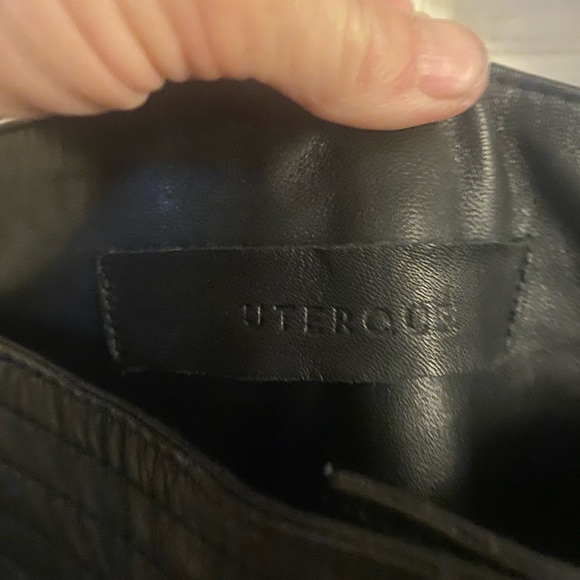 Leather pants with jewelled buttons - Picture 4 of 4